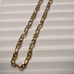 Yellow Gold Plated Figaro Chain